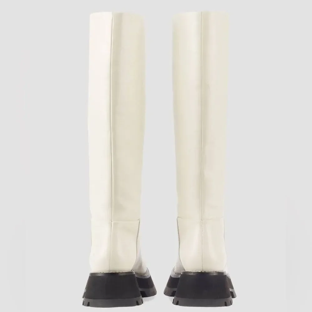3.1 Phillip Lim Kate Tall Boots in White, New, Size 38.5